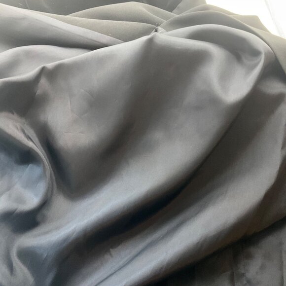 VTG Andrea Polizzi Rex Lester Small Black Halter Formal Gown Dress Velvet Goth - Picture 14 of 16